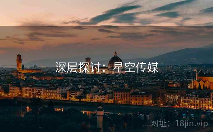 深层探讨:星空传媒 深层探讨:星空传媒
